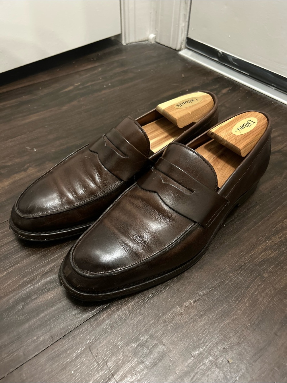 Brooks Brothers Penny Loafers Men’s 9D Brown Leather Goodyear Welted USA